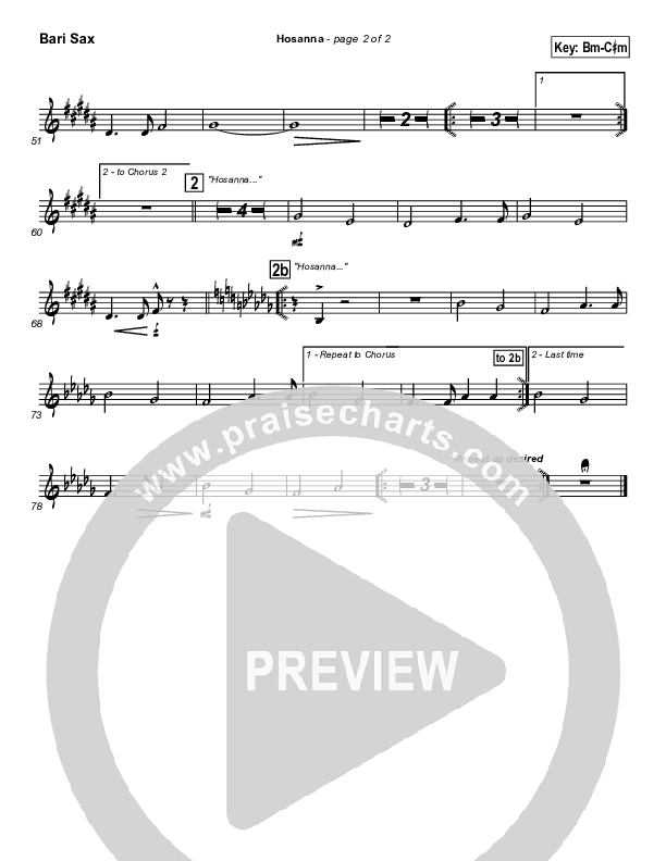 Hosanna Bari Sax (Twila Paris)