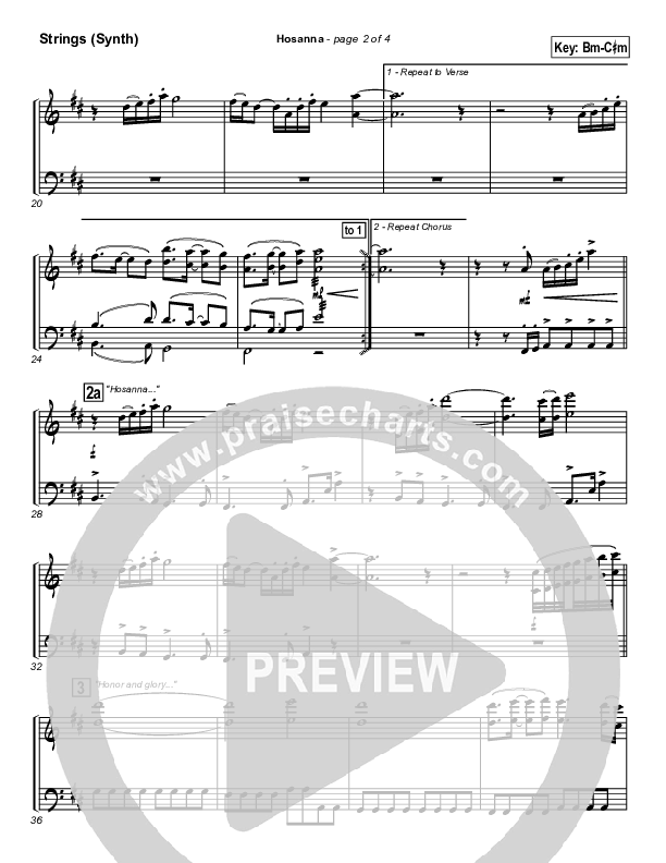 Hosanna Synth Strings (Twila Paris)