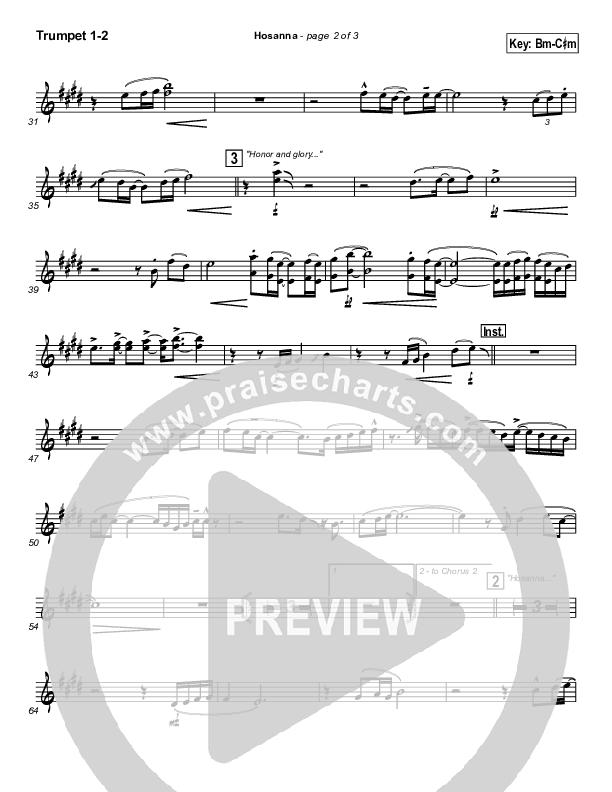 Hosanna Trumpet 1,2 (Twila Paris)