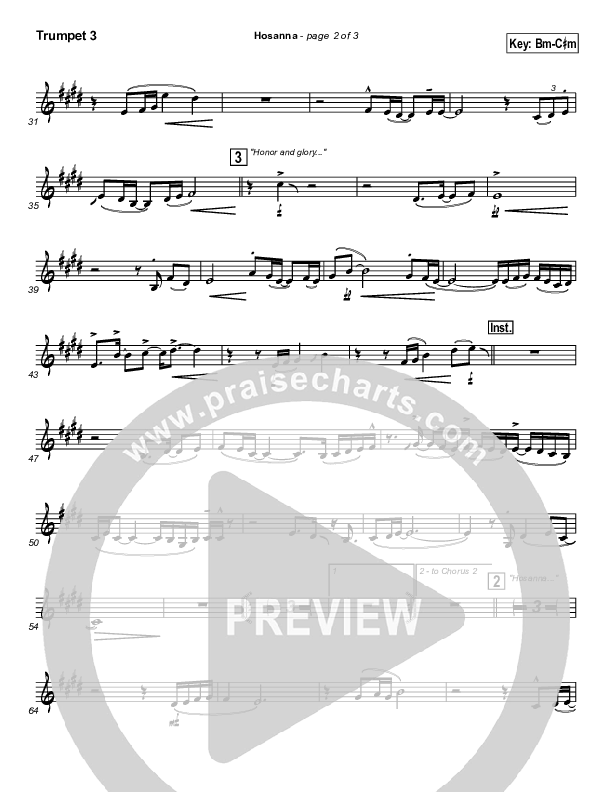 Hosanna Trumpet 3 (Twila Paris)