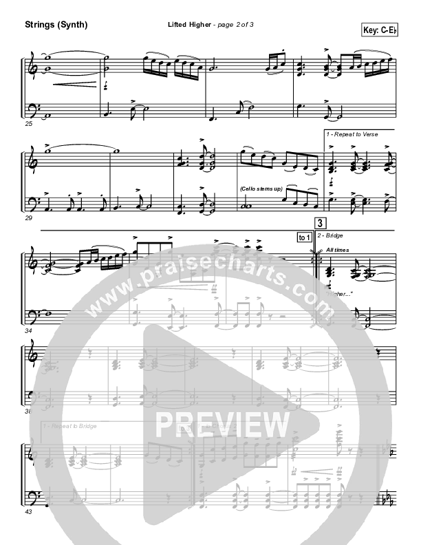 Lifted Higher Synth Strings (Twila Paris)