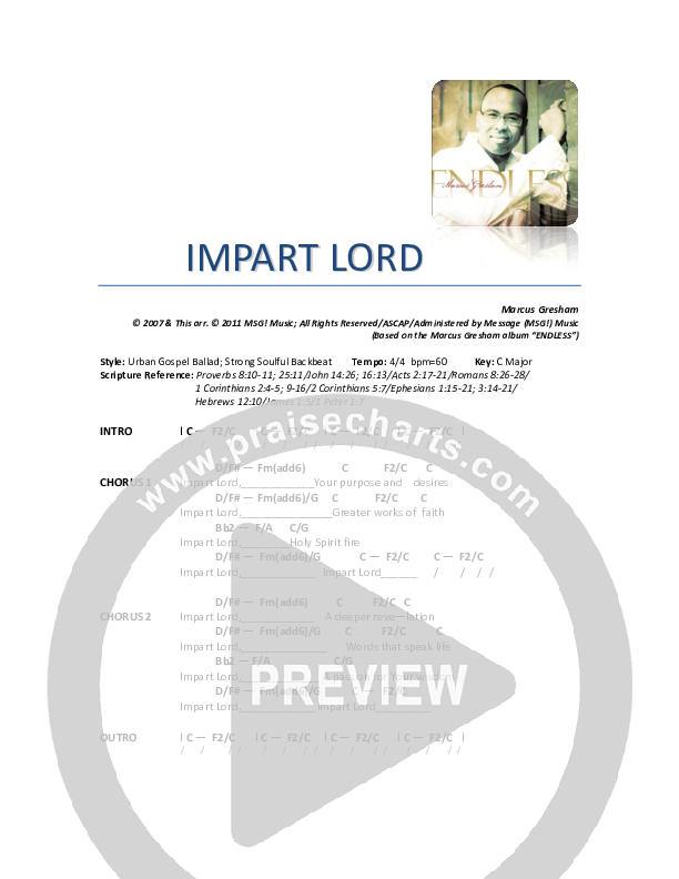 Impart Lord Chord Chart (Marcus Gresham)
