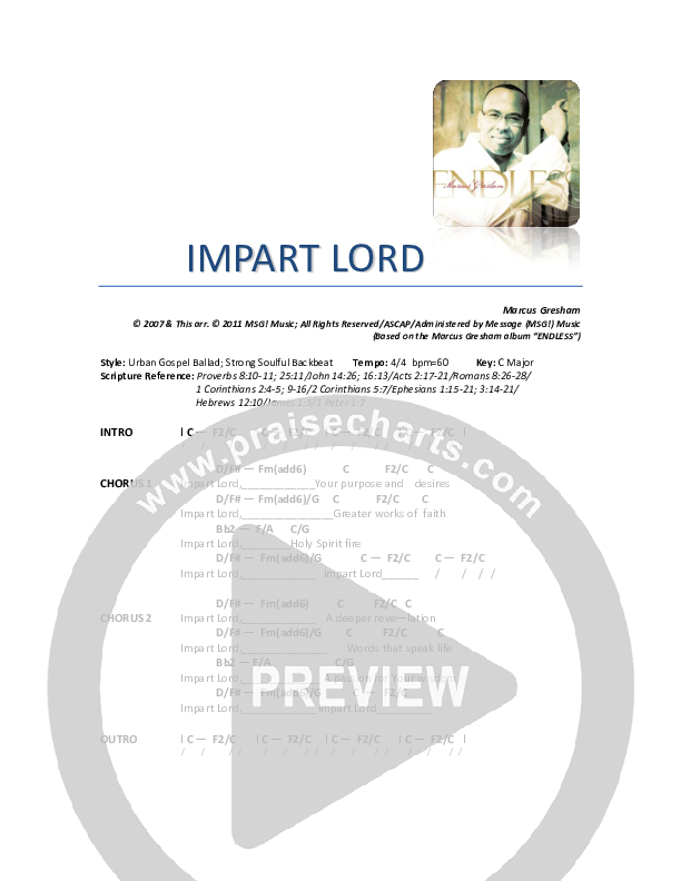 Impart Lord Chords & Lyrics (Marcus Gresham)