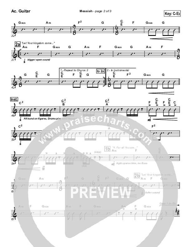 Messiah Acoustic Guitar (Twila Paris)