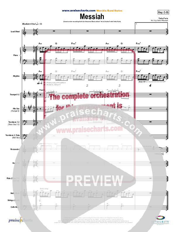 Messiah Orchestration (Twila Paris)