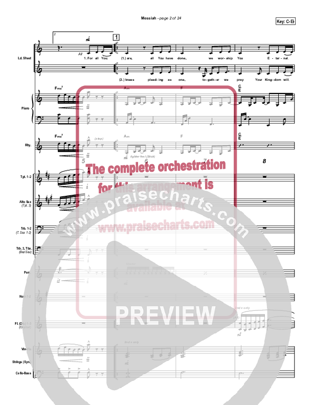 Messiah Conductor's Score (Twila Paris)