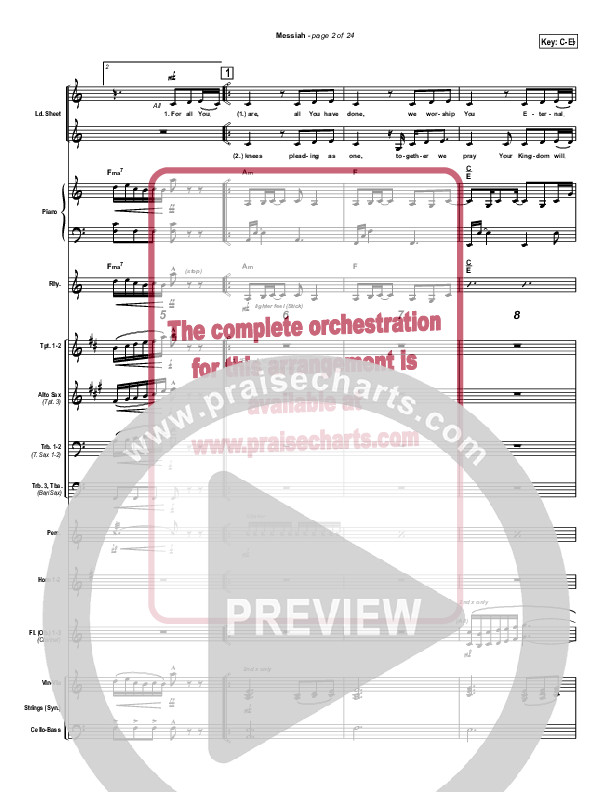 Messiah Orchestration (Twila Paris)