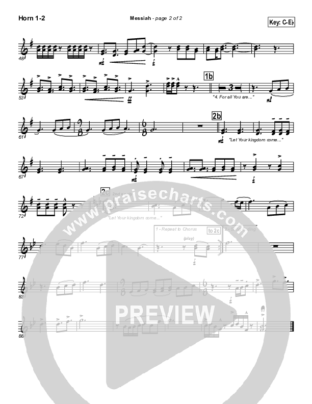 Messiah French Horn 1/2 (Twila Paris)