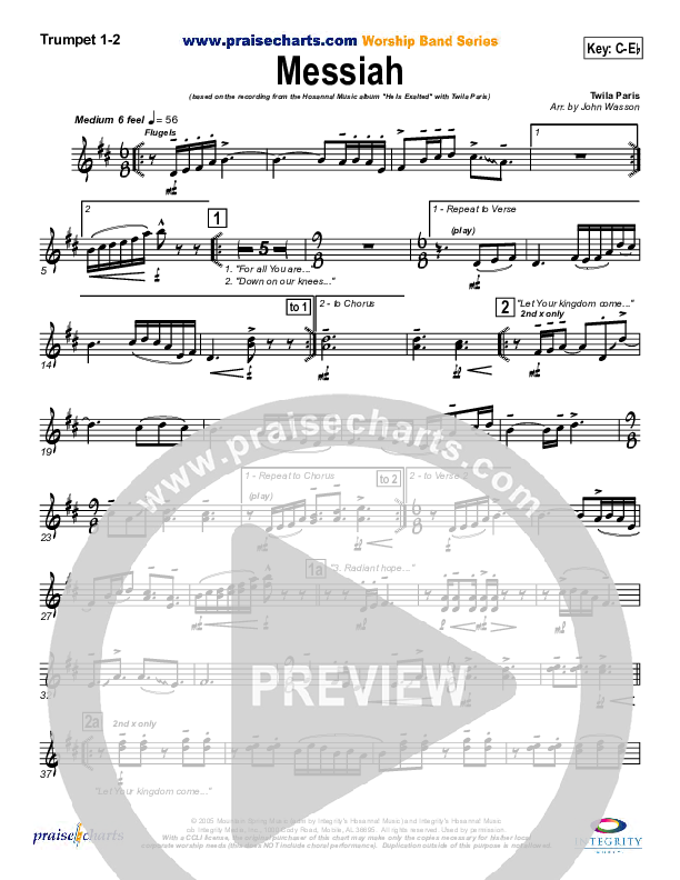 Messiah Trumpet 1,2 (Twila Paris)