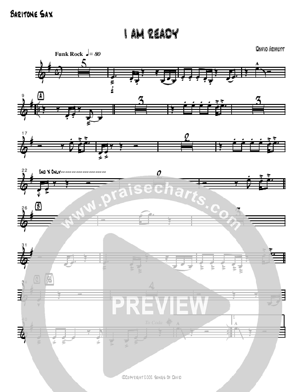 I Am Ready Bari Sax (David Arivett)