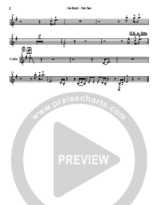 I Am Ready Bari Sax (David Arivett)