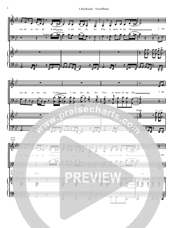 I Am Ready Lead & Piano (David Arivett)