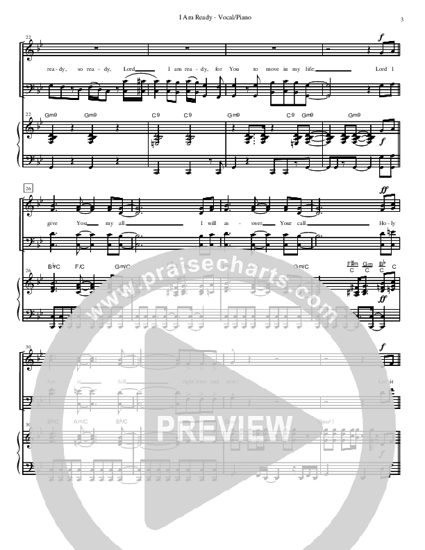 I Am Ready Lead & Piano (David Arivett)