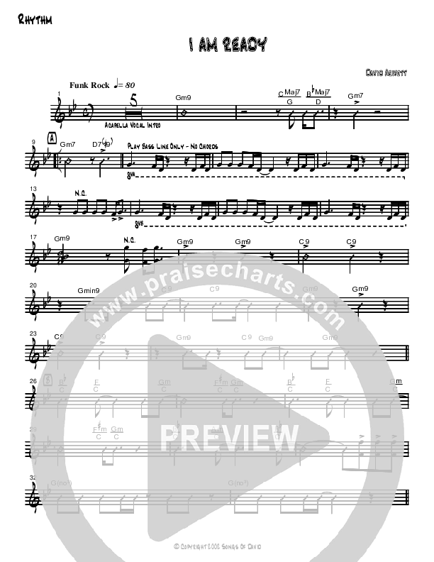 I Am Ready Rhythm Chart (David Arivett)