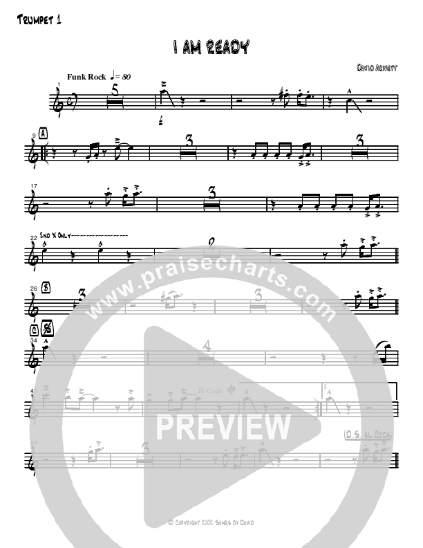 I Am Ready Trumpet 1 (David Arivett)