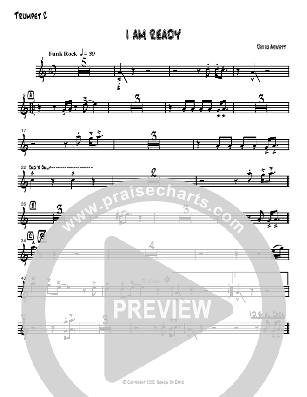 I Am Ready Trumpet 2 (David Arivett)