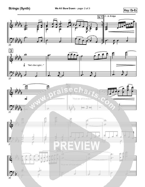 We All Bow Down Synth Strings (Twila Paris)