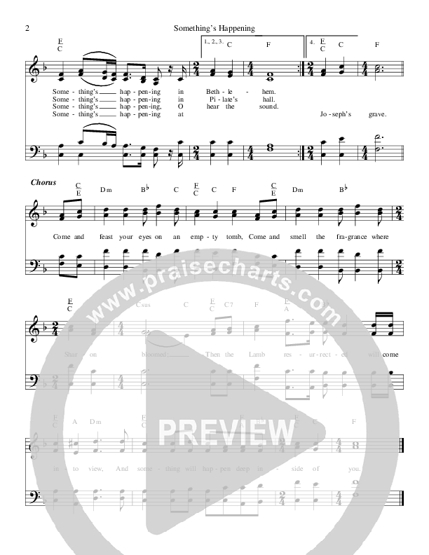 Something's Happening Lead Sheet (SAT) (The Hoppers)