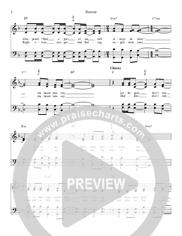 Forever Lead Sheet (The Crabb Family)