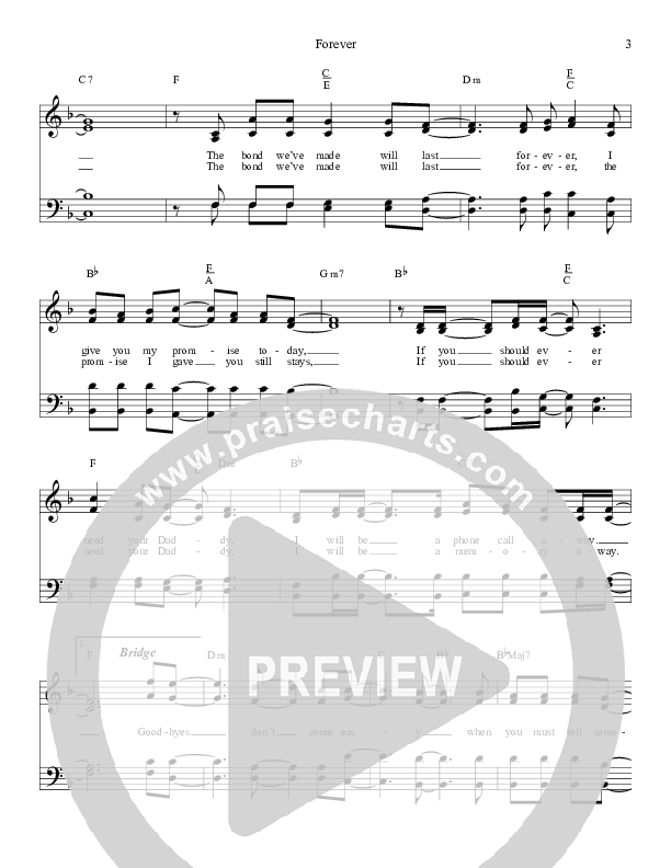 Forever Lead Sheet (The Crabb Family)