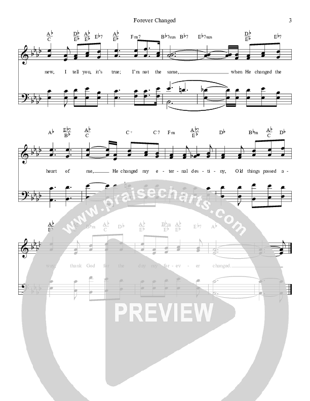 Forever Changed Lead Sheet (The Kingdom Heirs)