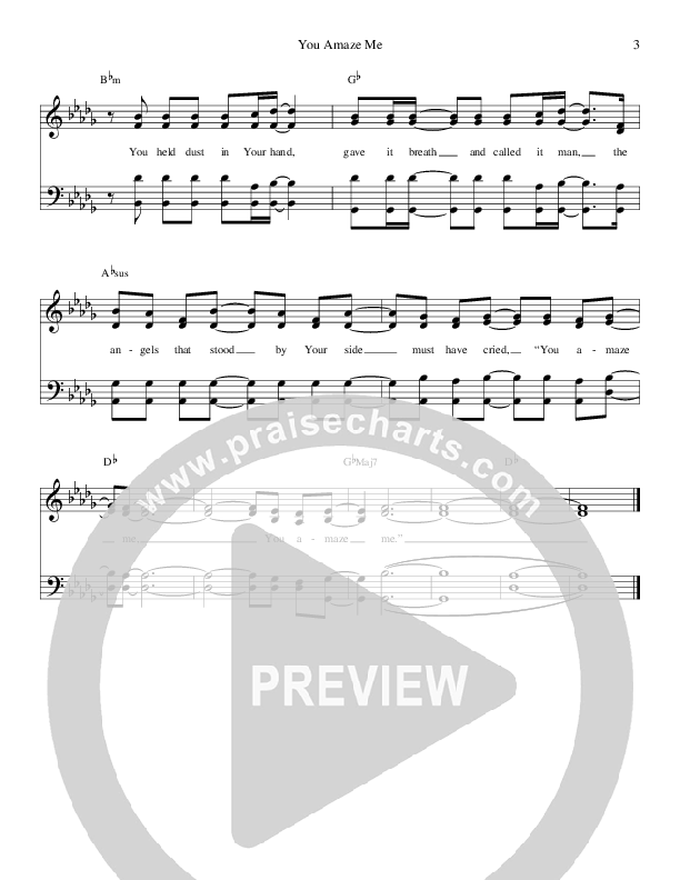 You Amaze Me Lead Sheet (Crabb Revival)