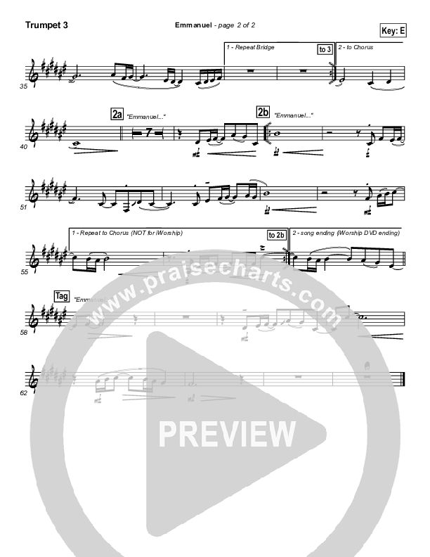 Emmanuel Trumpet 3 (Hillsong Worship)