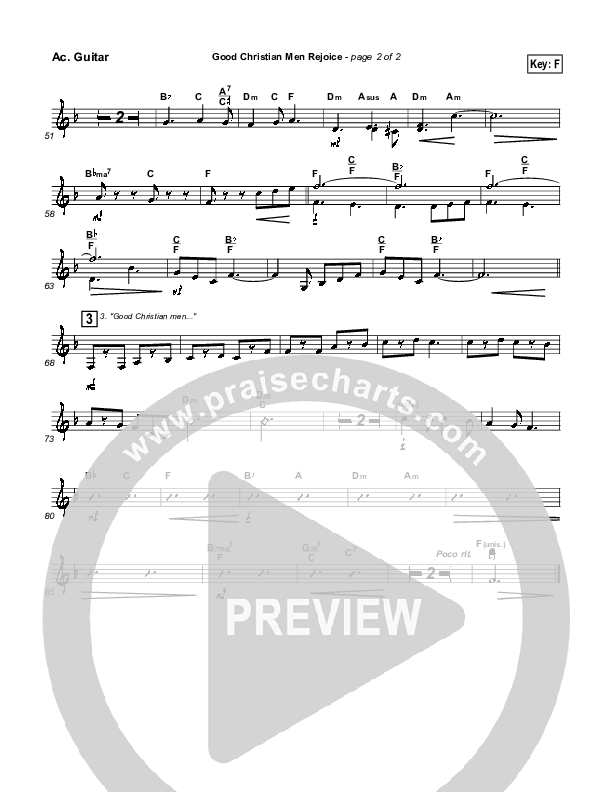 Good Christian Men Rejoice Acoustic Guitar ()