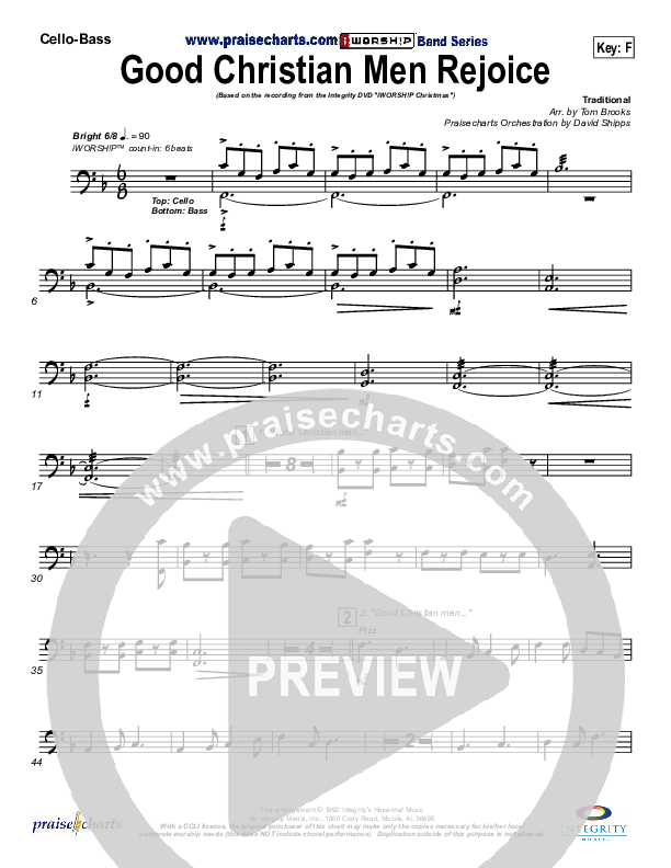 Good Christian Men Rejoice Cello/Bass ()