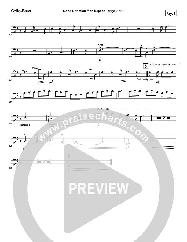 Good Christian Men Rejoice Cello/Bass ()