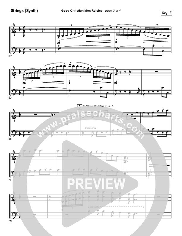 Good Christian Men Rejoice Synth Strings ()