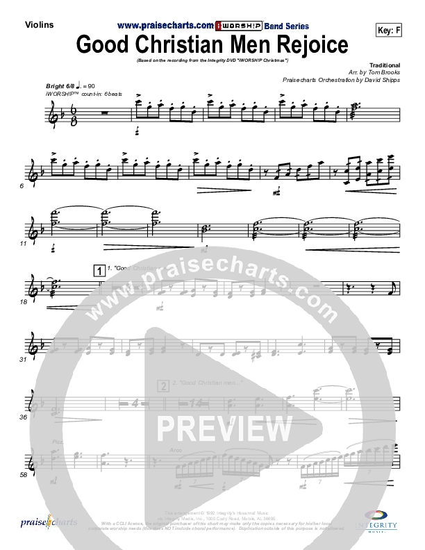 Good Christian Men Rejoice Violins ()