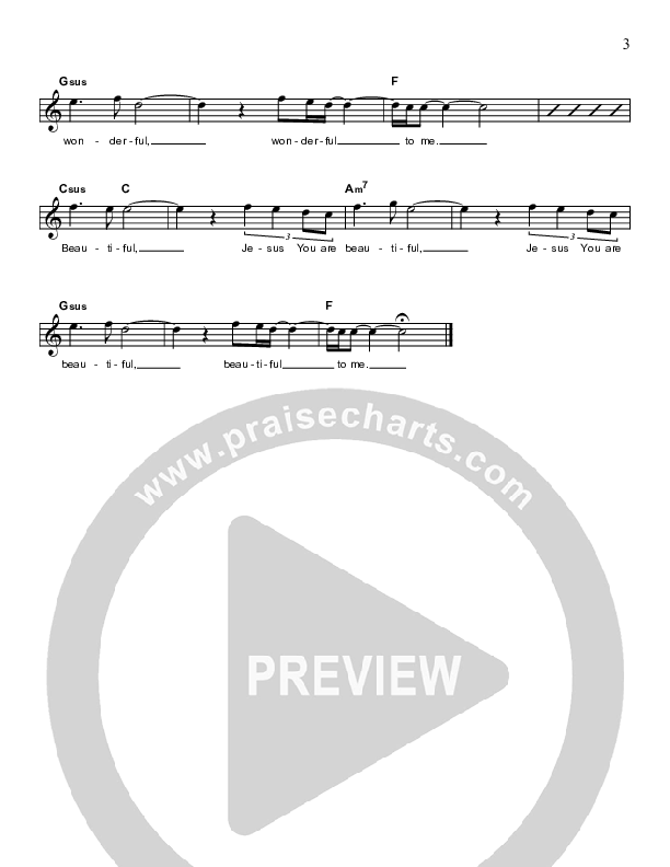 Blood So Beautiful Lead Sheet (Christ For The Nations)