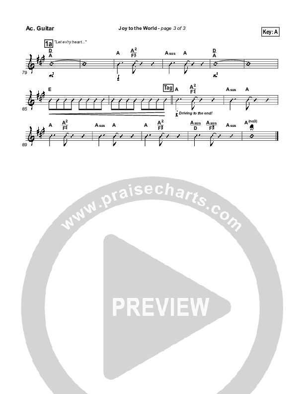 Joy To The World Acoustic Guitar ()