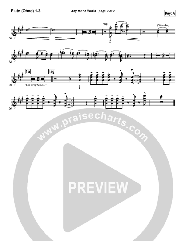 Joy To The World Flute/Oboe 1/2/3 ()