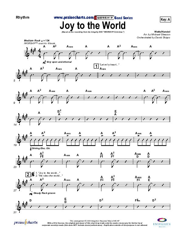 Joy To The World Rhythm Chart ()