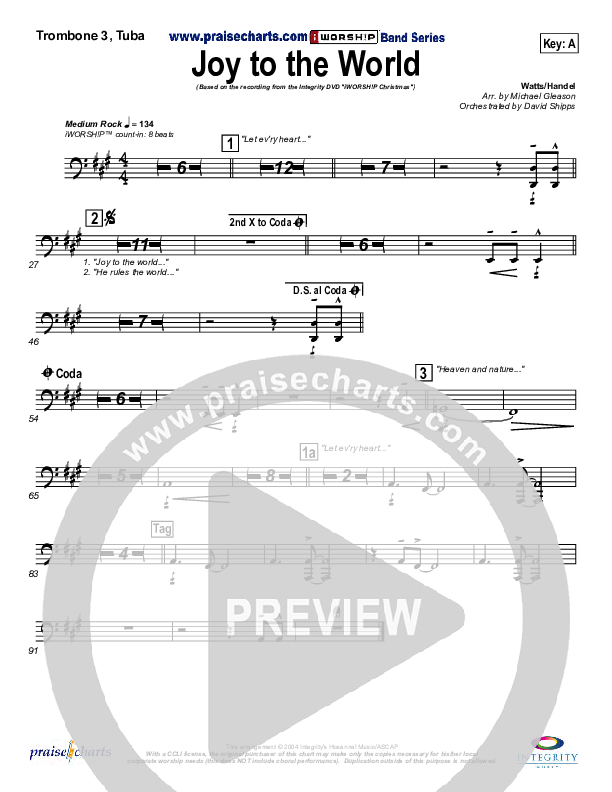 Joy To The World Trombone 3/Tuba ()