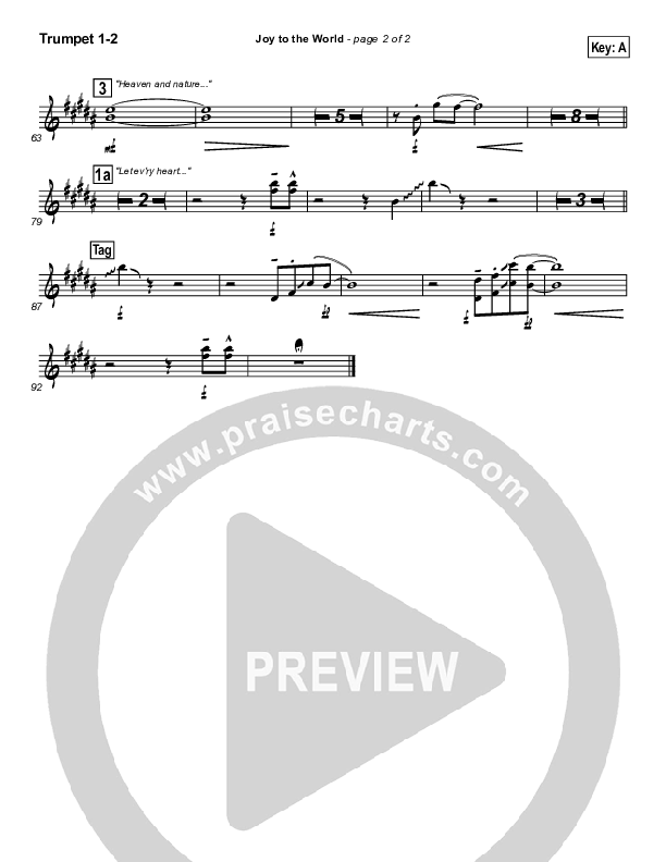Joy To The World Trumpet 1,2 ()