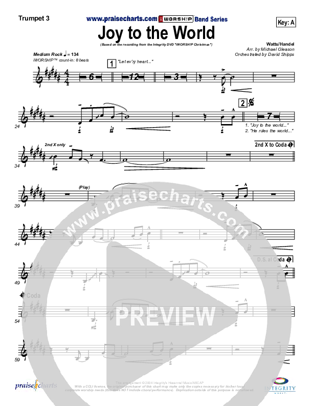 Joy To The World Trumpet 3 ()