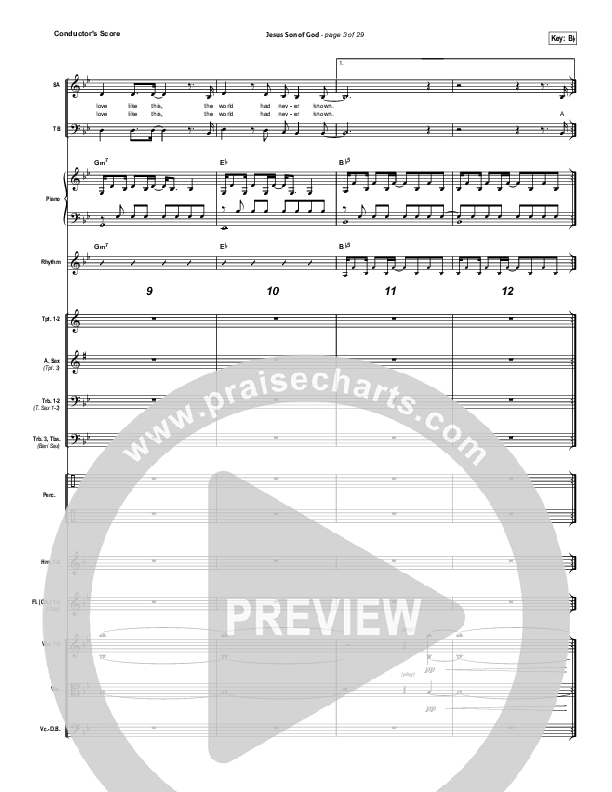 Jesus Son Of God Conductor's Score (Passion / Chris Tomlin / Christy Nockels)
