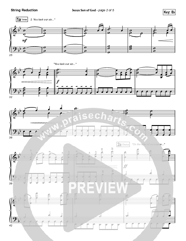 Jesus Son Of God String Reduction (Passion / Chris Tomlin / Christy Nockels)