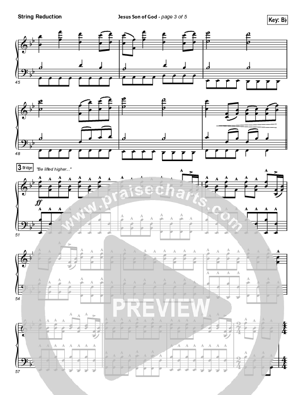 Jesus Son Of God String Reduction (Passion / Chris Tomlin / Christy Nockels)