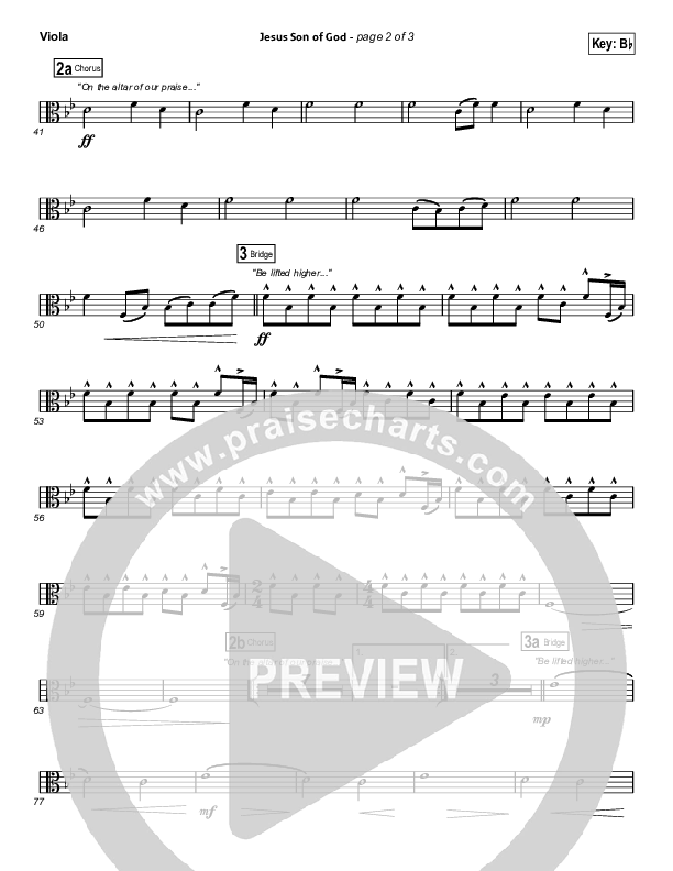 Jesus Son Of God Viola (Passion / Chris Tomlin / Christy Nockels)