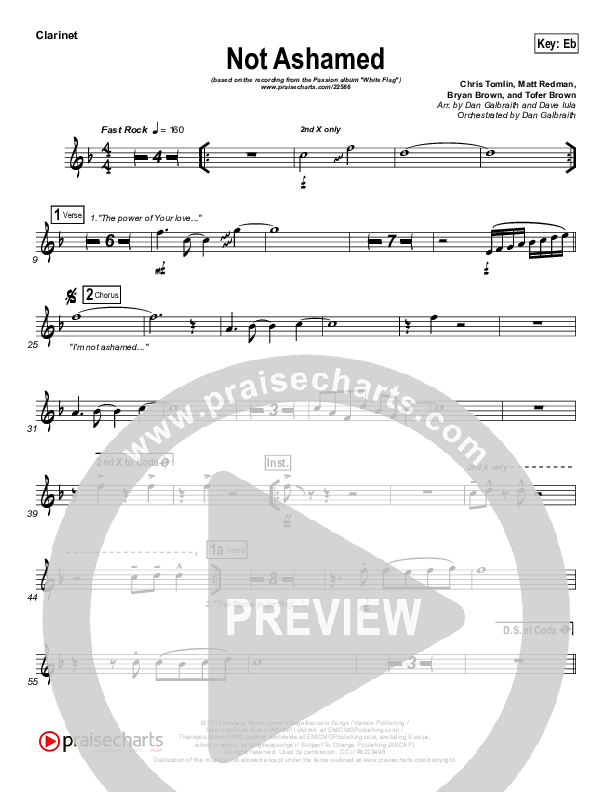 Not Ashamed Wind Pack (Passion / Kristian Stanfill)