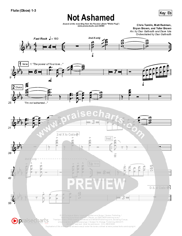 Not Ashamed Wind Pack (Passion / Kristian Stanfill)