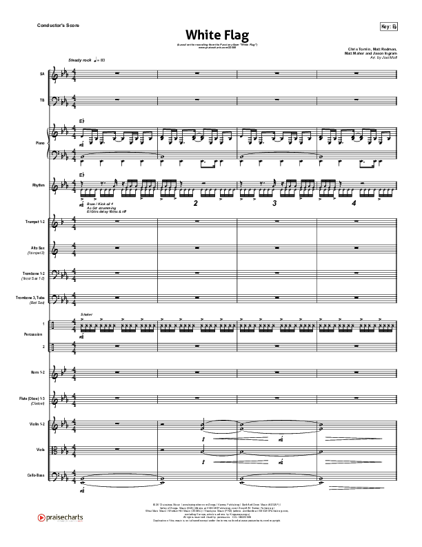 White Flag Conductor's Score (Chris Tomlin / Passion)