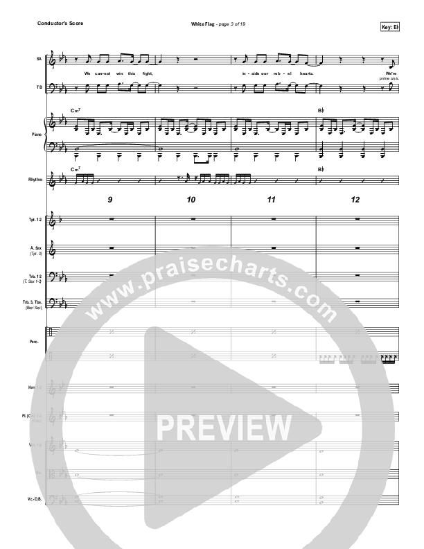 White Flag Conductor's Score (Chris Tomlin / Passion)