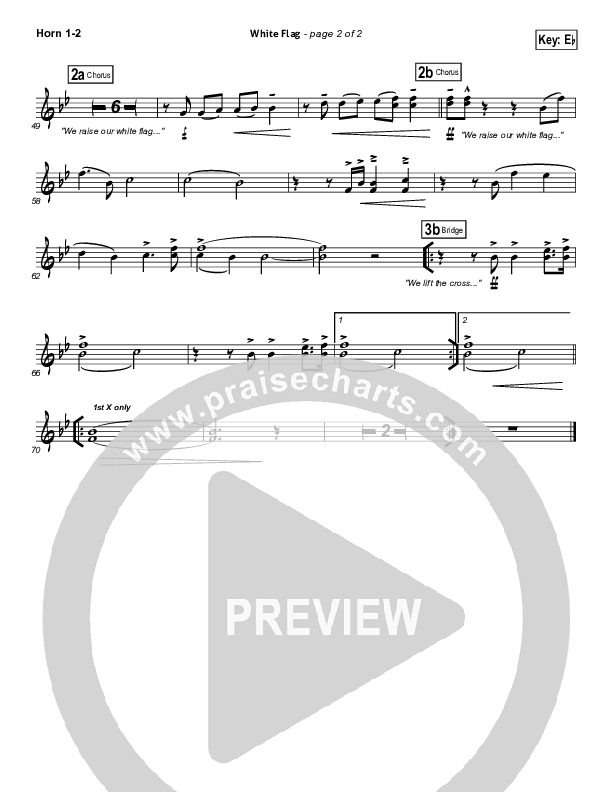 White Flag Brass Pack (Chris Tomlin / Passion)