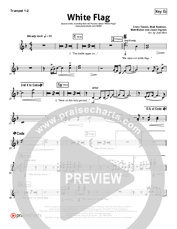 White Flag Brass Pack (Chris Tomlin / Passion)