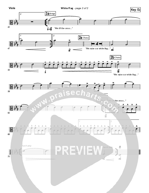 White Flag Viola (Chris Tomlin / Passion)